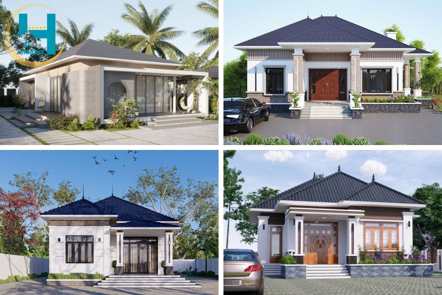 nhà cấp 4 mái nhật