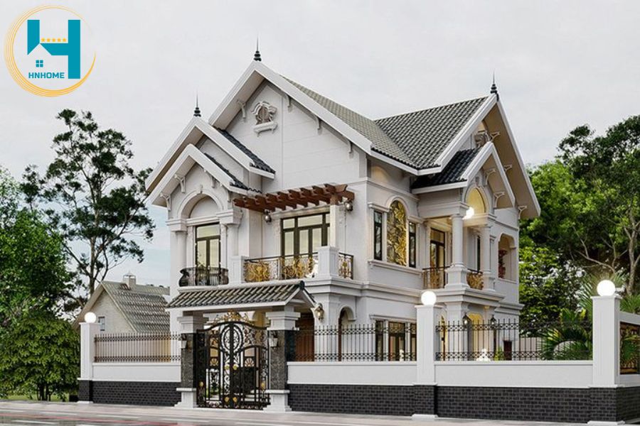 thiết kế biệt thự mái thái