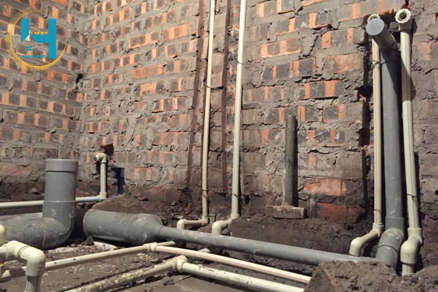 xây nhà phần thô - làm hệ thống điện nước