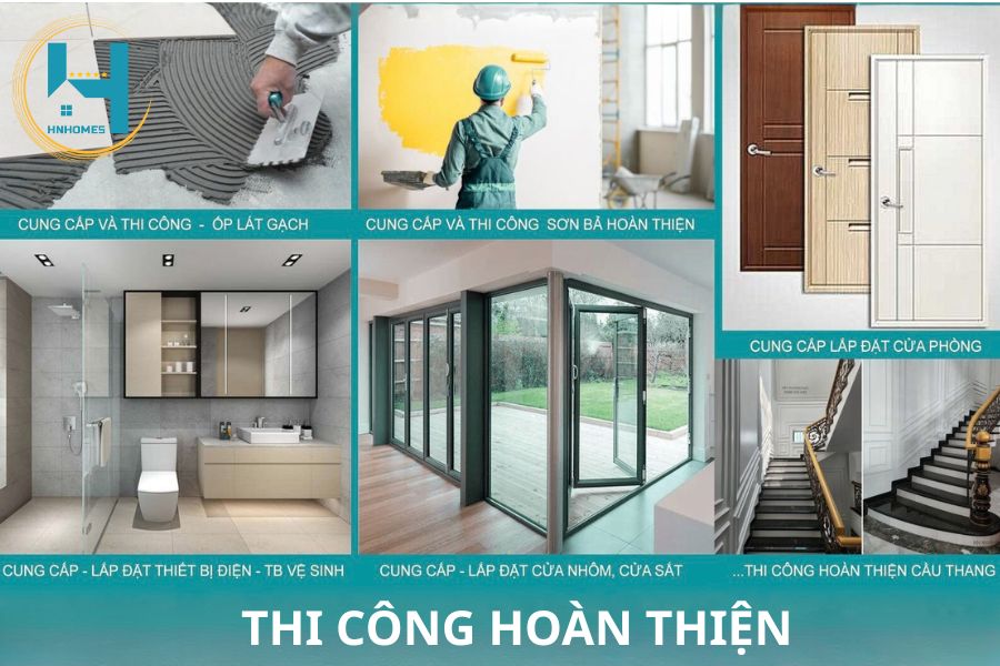 Thi công hoàn thiện nhà