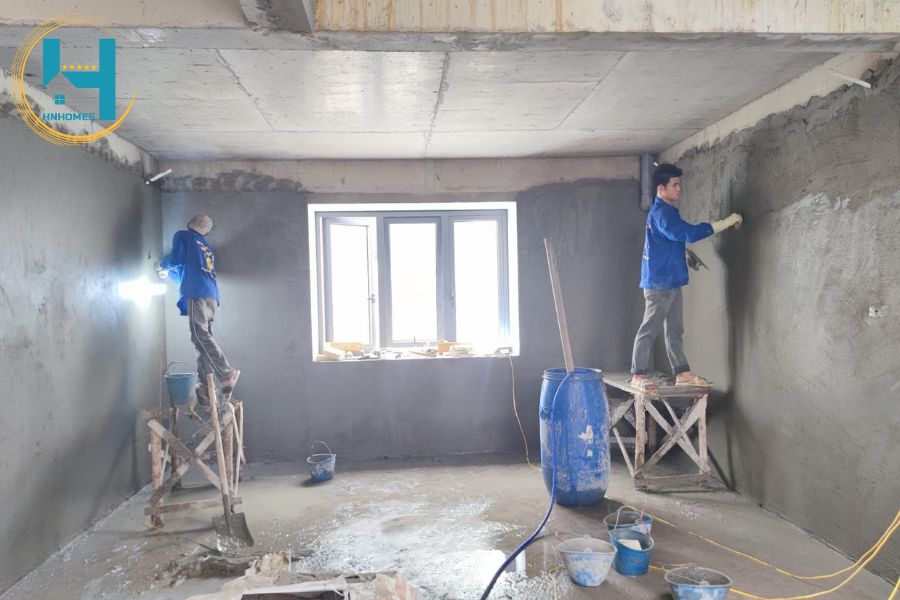 Thi công hoàn thiện trát tường