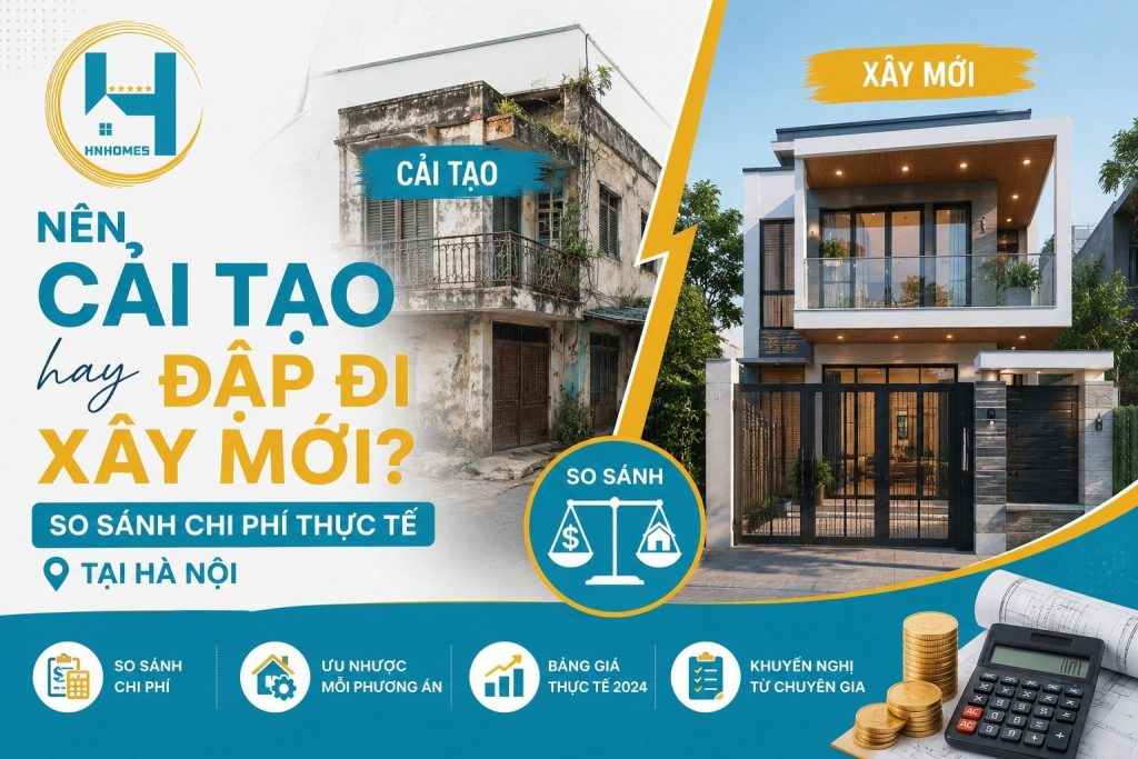 Nên cải tạo hay xây mới?