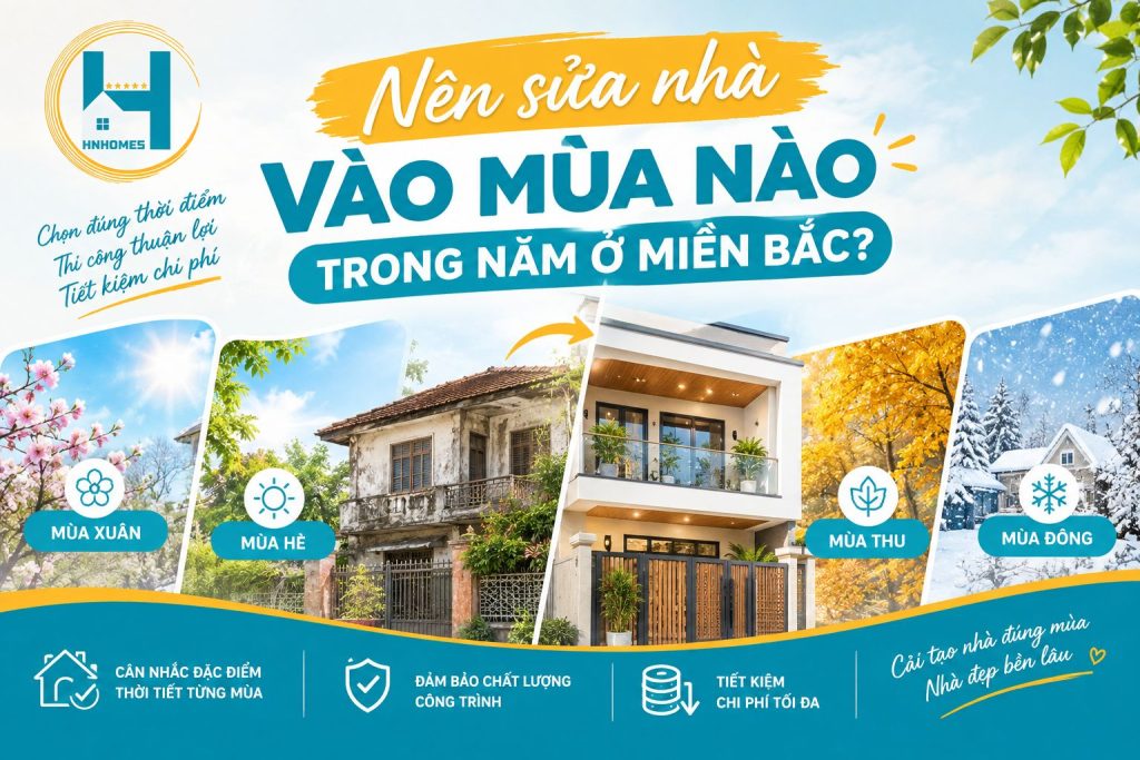 Nên sửa nhà vào mùa nào trong năm