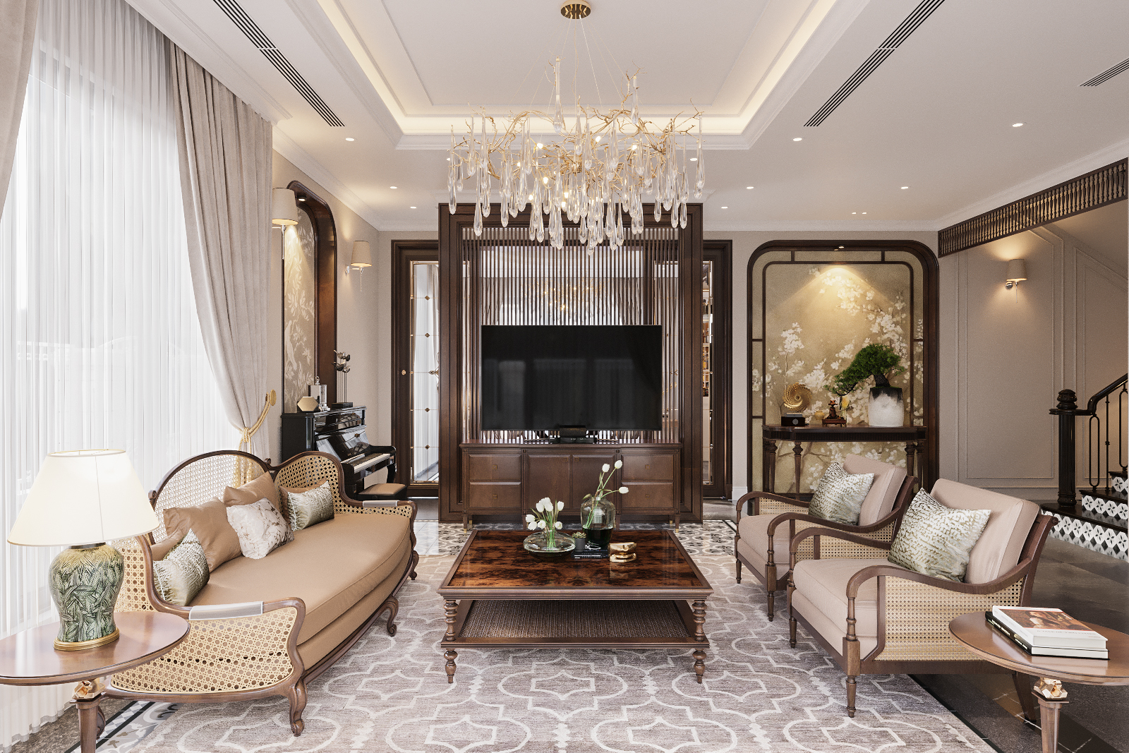 Thiết kế nội thất hiện đại – nhà anh Tân – Thanh Xuân – TKNT0011