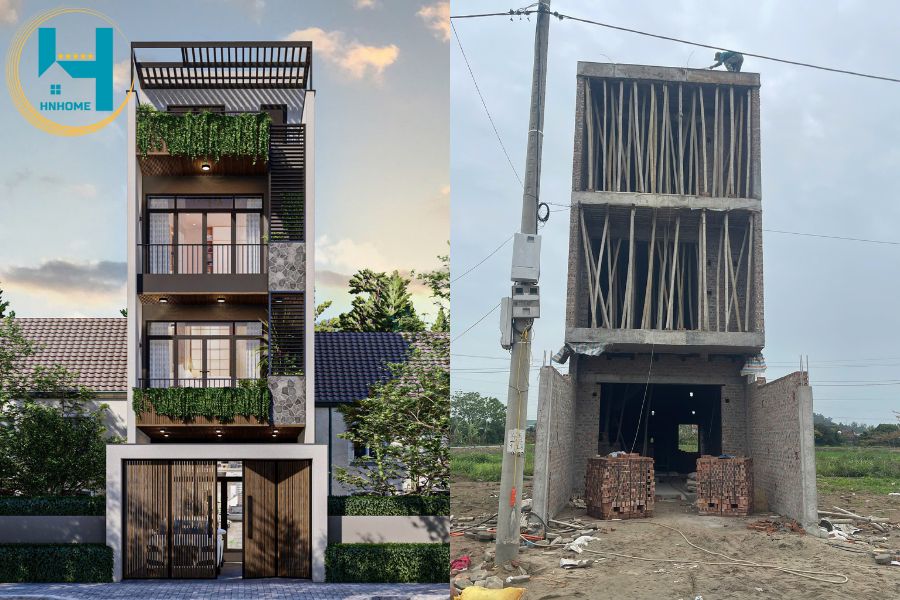 nhà phố hiện đại 3 tầng